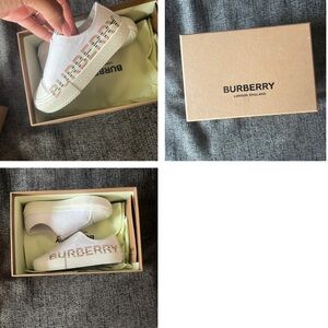 Burberry toddler girls sneakers size (26) us 7 only worn twice